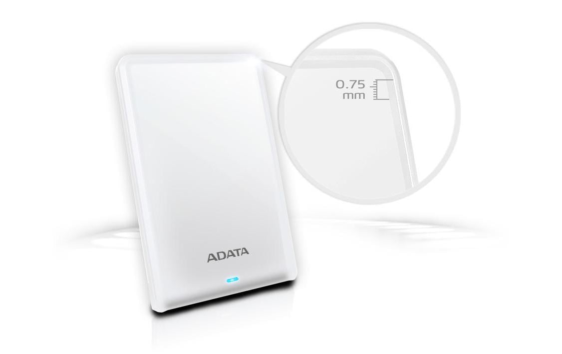 ADATA HV620S Speichergerät – 1 TB, USB 3.0, USB Typ-C, Weiss