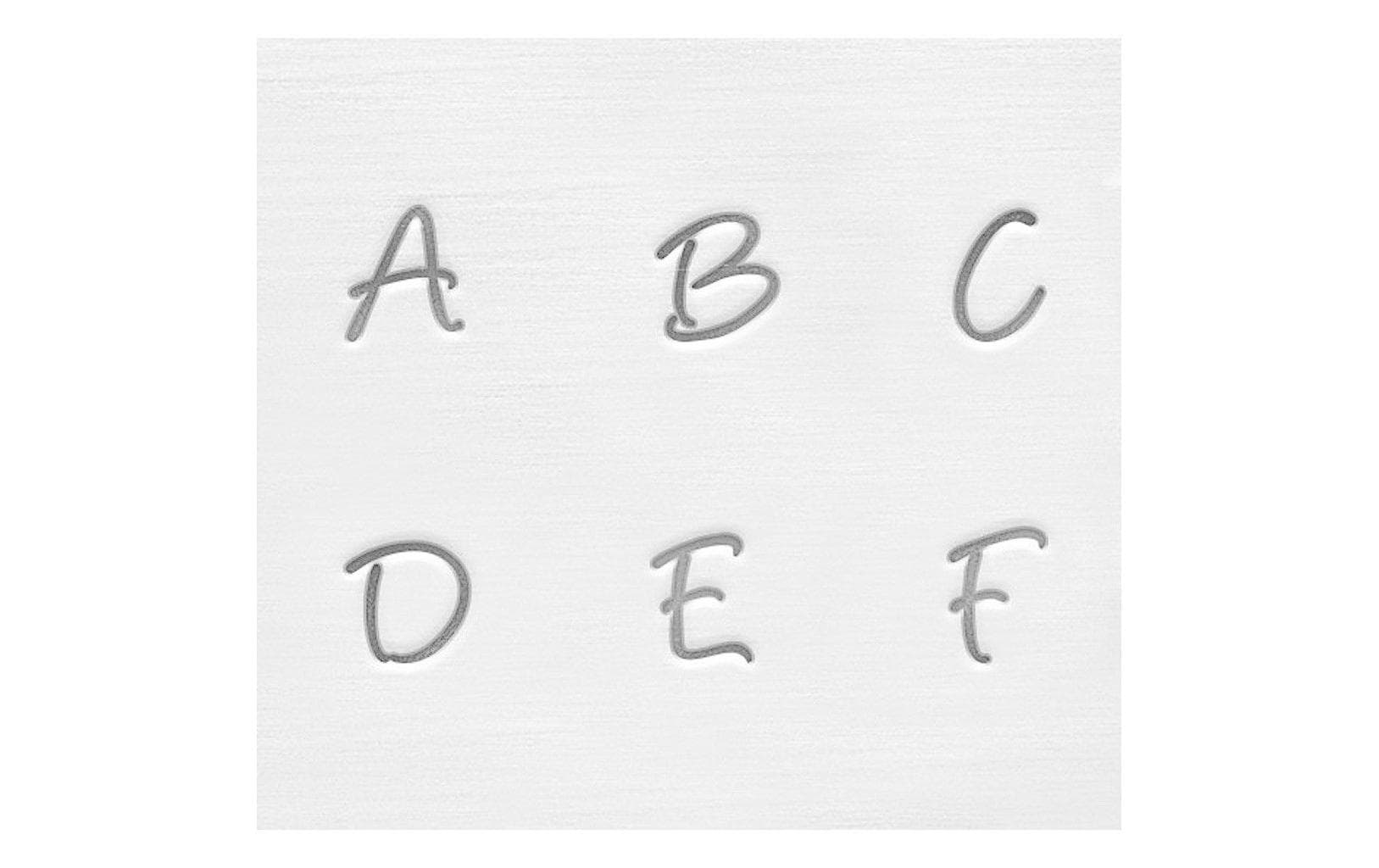 Impressart Stempel-Set – Bridgette Grossbuchstaben – 27 Stempel – 3 mm