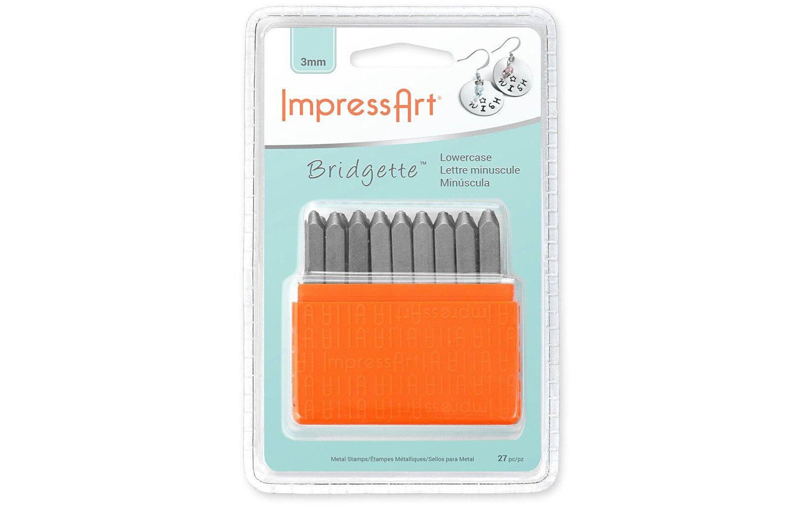 Impressart Prägestempel, Kleinbuchstaben Bridgette, 3 mm, Set à 27