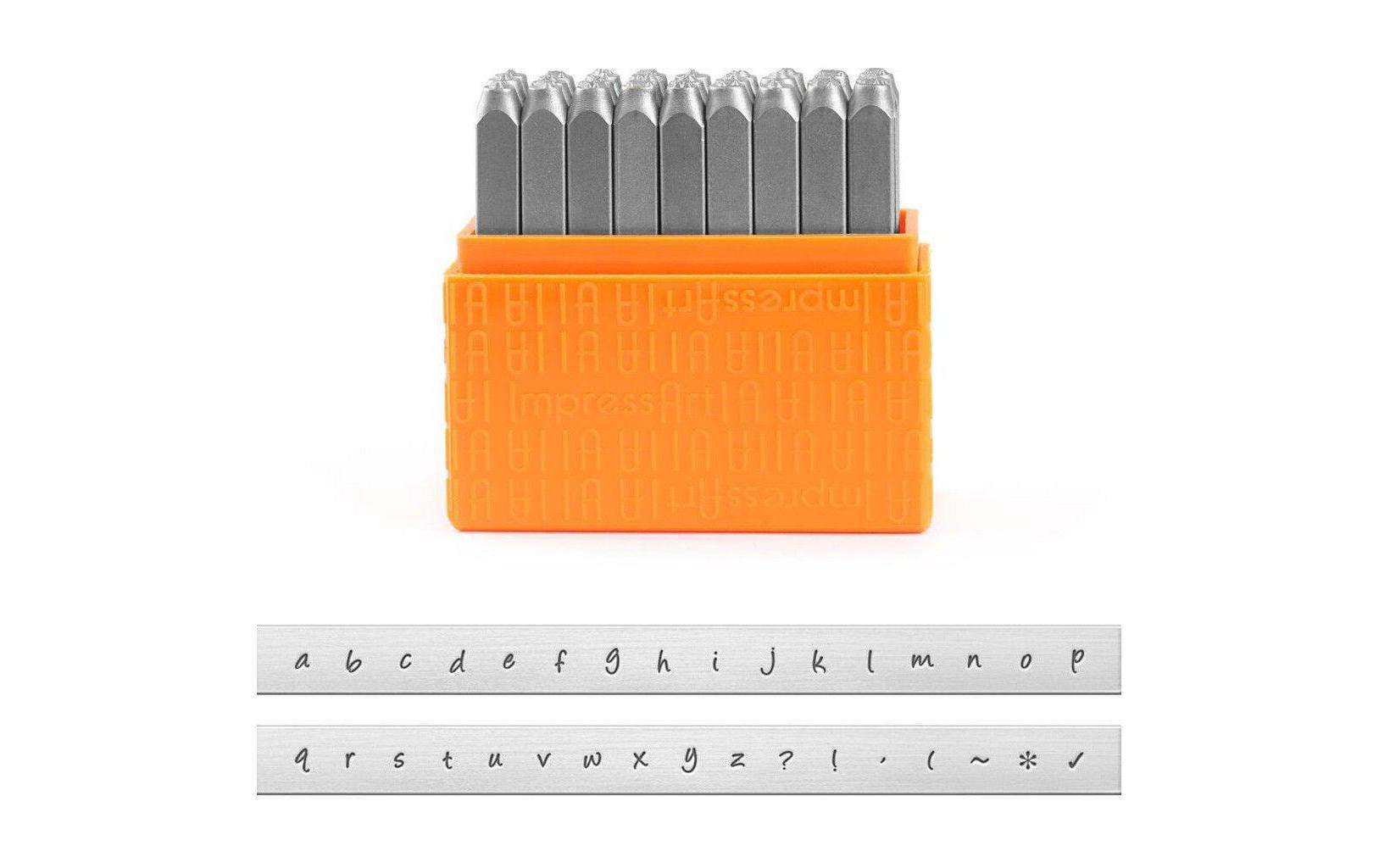 Impressart Prägestempel, Kleinbuchstaben Bridgette, 3 mm, Set à 27