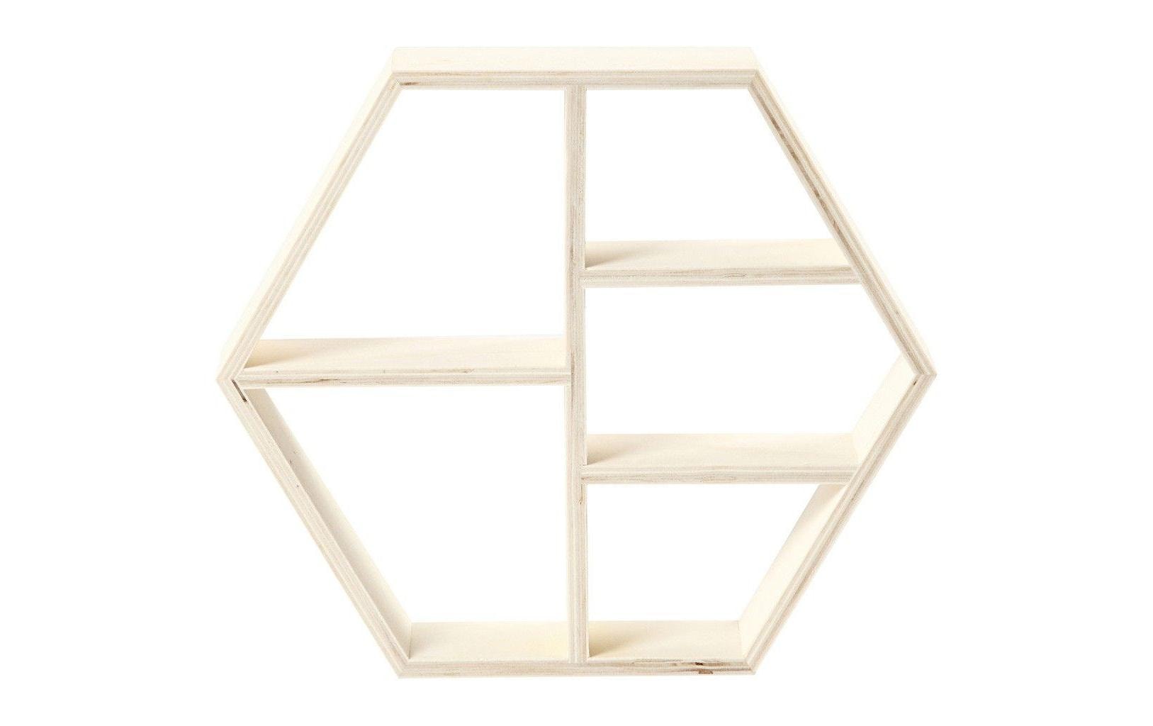 Creativ Company Wandhalterung – Holz – Natur – 285 × 250 × 50 mm