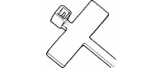 VR Technics Kabelbinder, 2,5×100 mm, 100er-Pack, Beschriftungsfeld – transparent