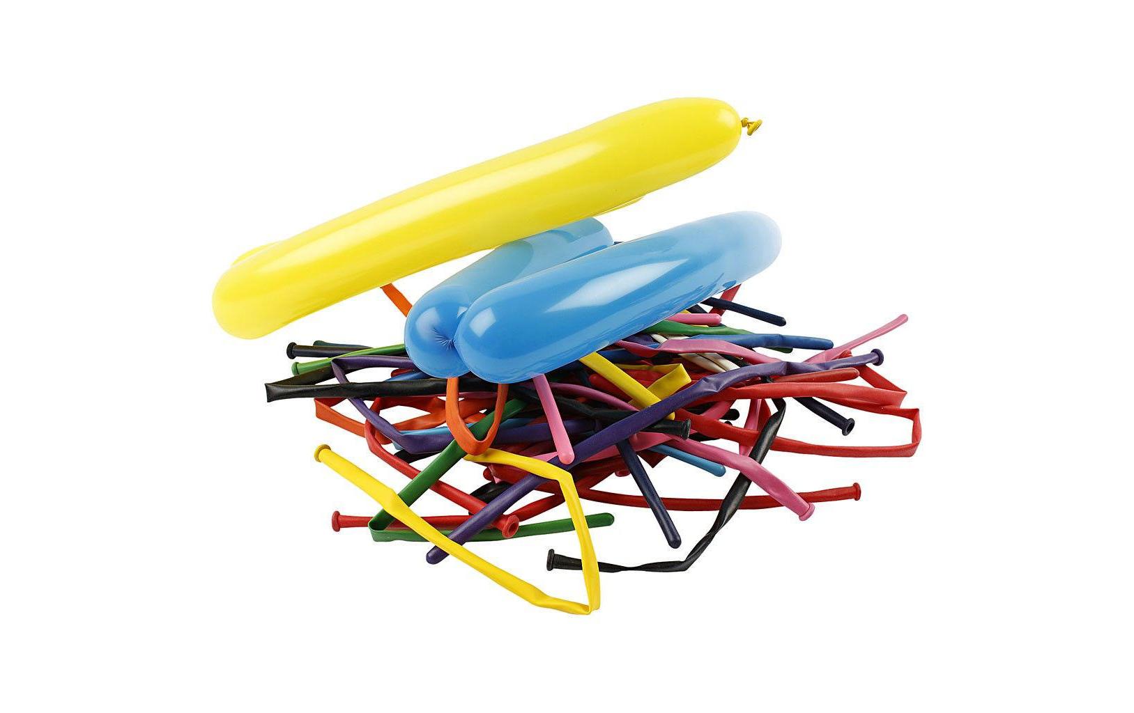 Creativ Company Modellierballons – mehrfarbig – 152 cm – Latex – 100 Stk