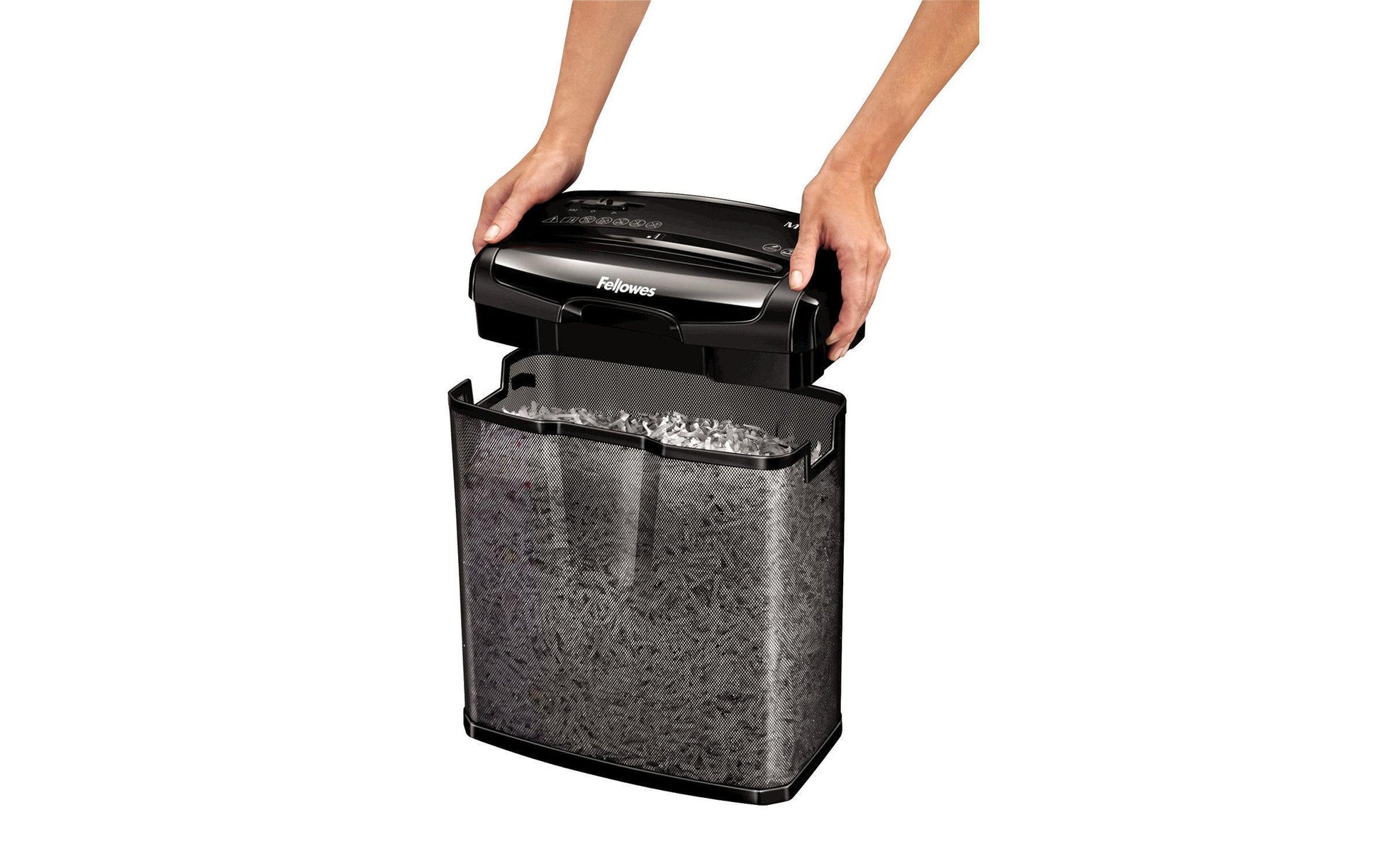 Fellowes Powershred M-7M – Aktenvernichter, DIN P-4, Partikelschnitt 4 × 35 mm, 7 Blatt, 13 l