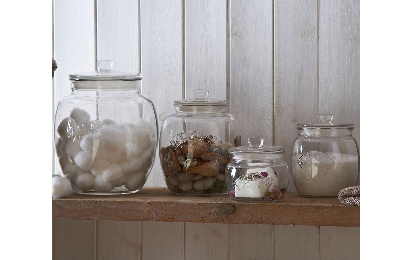 Kilner Vorratsdose 4 l, Ø 19,5 × 24,2 cm, Glas/Aluminium, Transparent