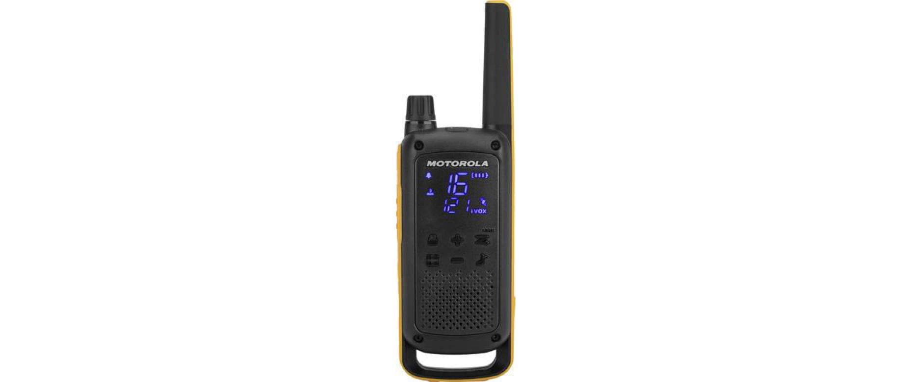 Motorola TLKR T82 Extreme – Funkgerät, schwarz, orange, 4er-Set