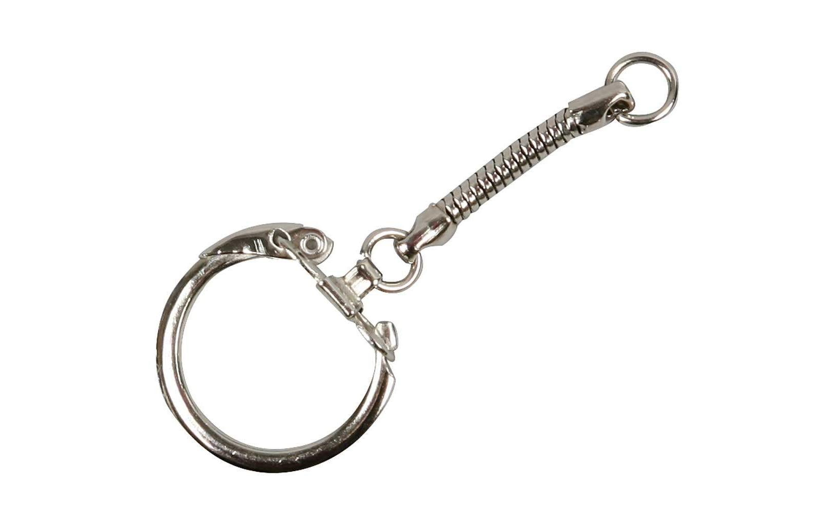 Creativ Company Schlüsselring – Metall, Silber, Ø 23 mm, 25er-Pack