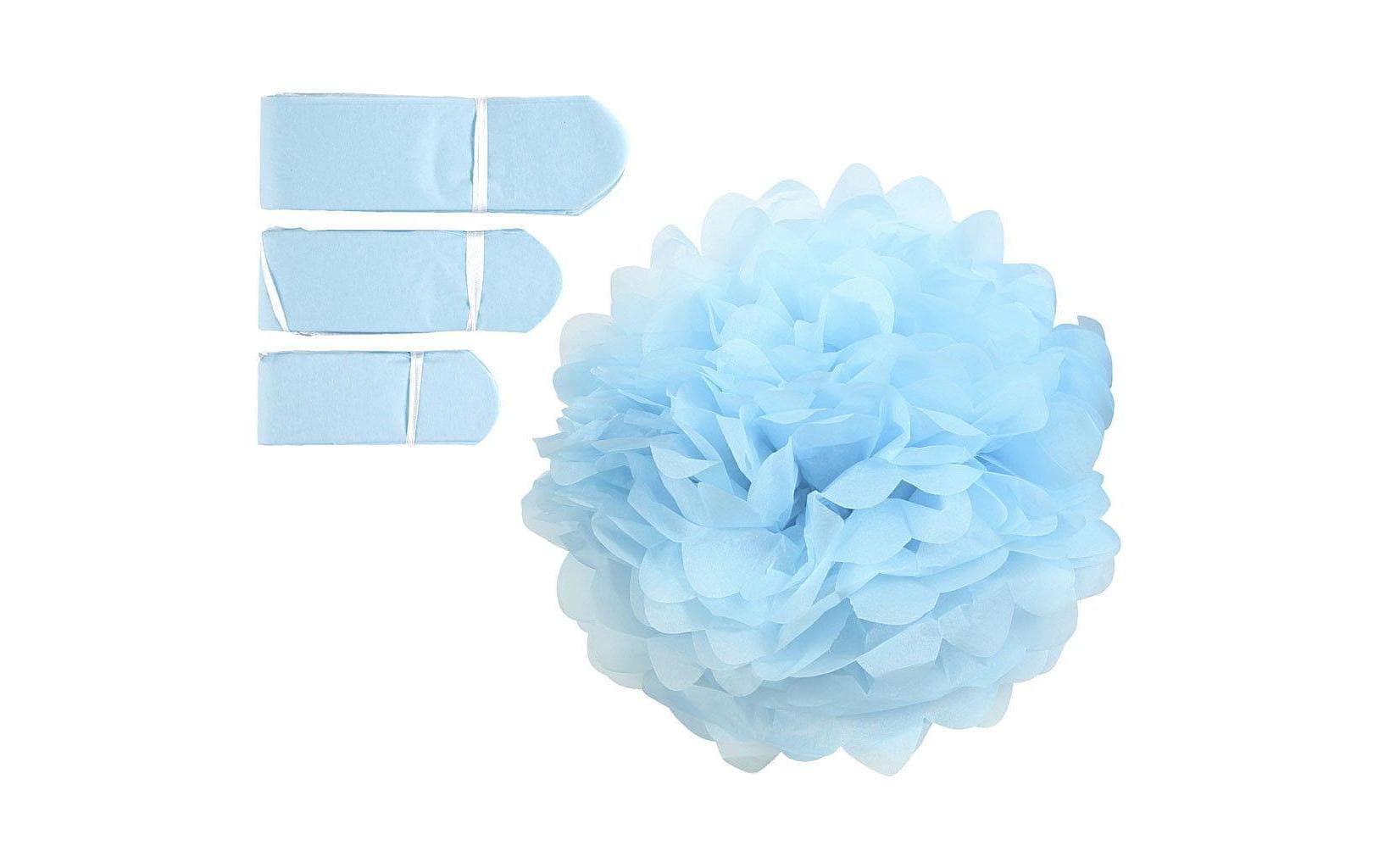 Creativ Company Papier-Pompons – Beige – 20, 24, 30 cm – 3 Stk