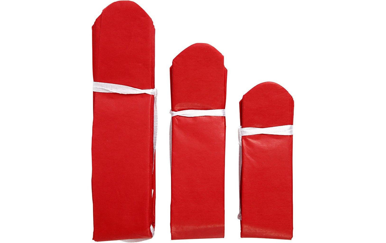Creativ Company Papier-Pompons – rot – 20, 24, 30 cm – Papier – 3 Stk