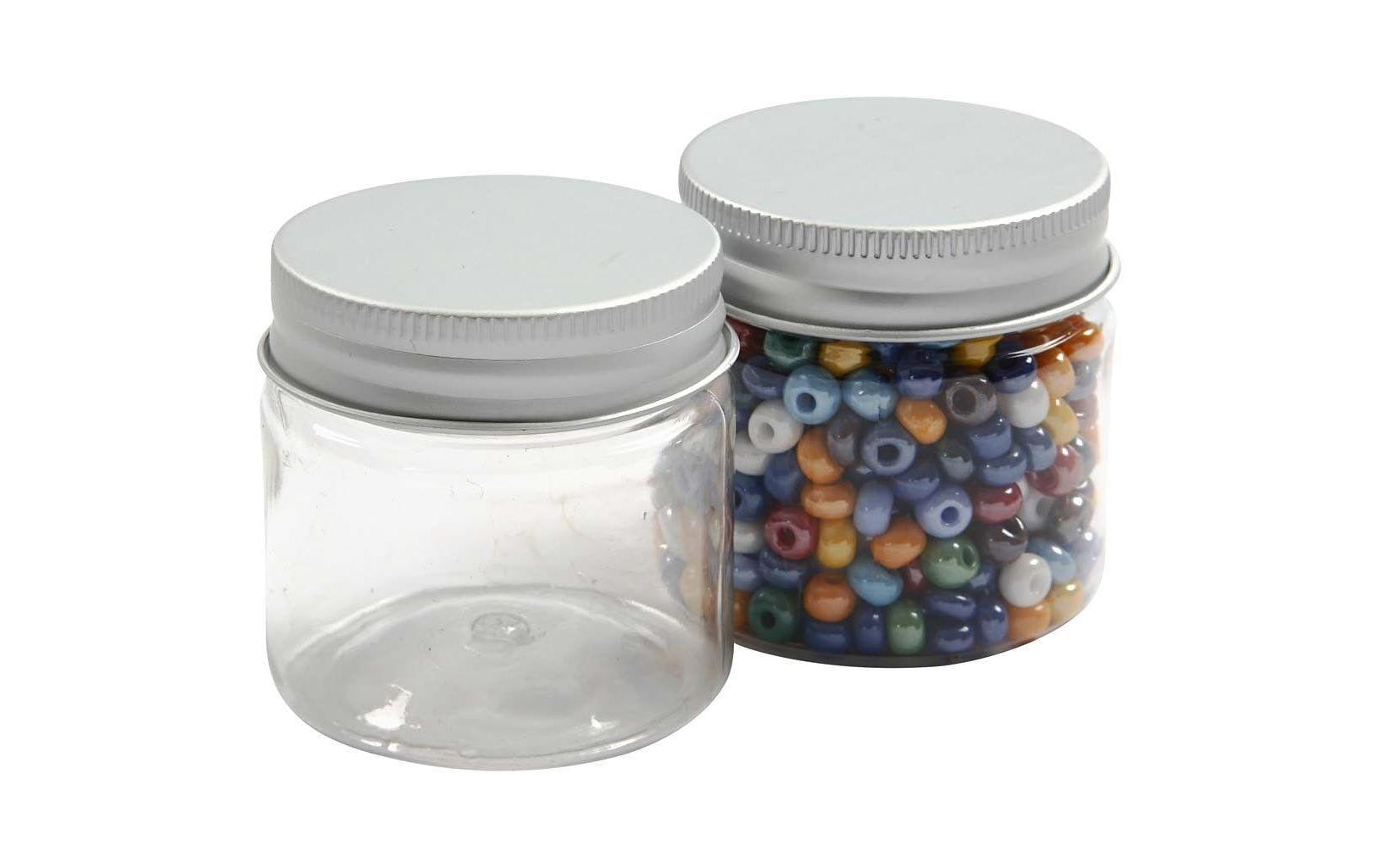 Creativ Company Kunststoffglas, transparent, Ø 4,4 cm × 4,5 cm, 10 Stk