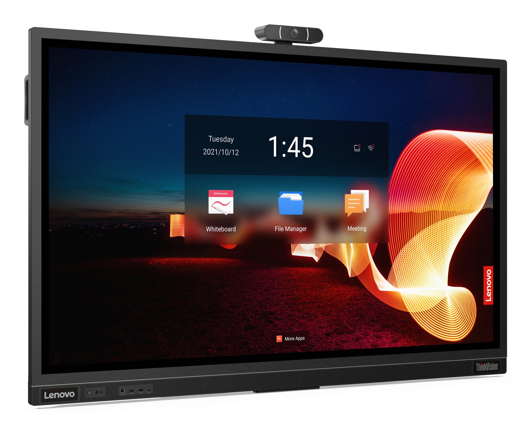 Lenovo ThinkVision T65 – 65", 3840 × 2160 (4K), IPS, Webcam, LAN, HDR