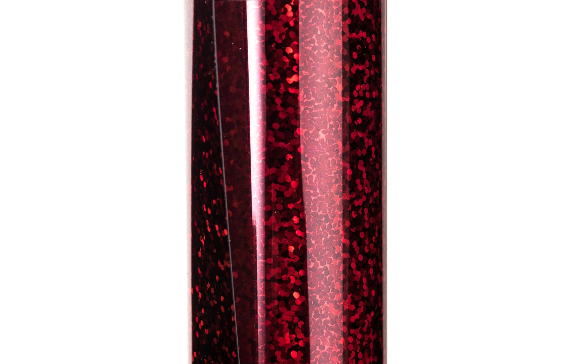 Happy Fabric Aufbügelfolie (HTV), glattes Vinyl, rot, Glitzer, 25 cm × 1 m, 1 Rolle