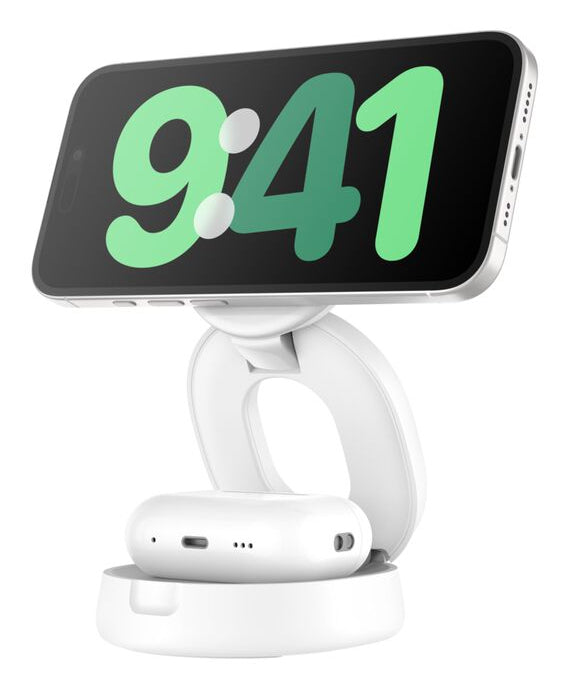 Belkin BoostCharge Ladestation – 15 W, Qi, verstellbar, magnetisch