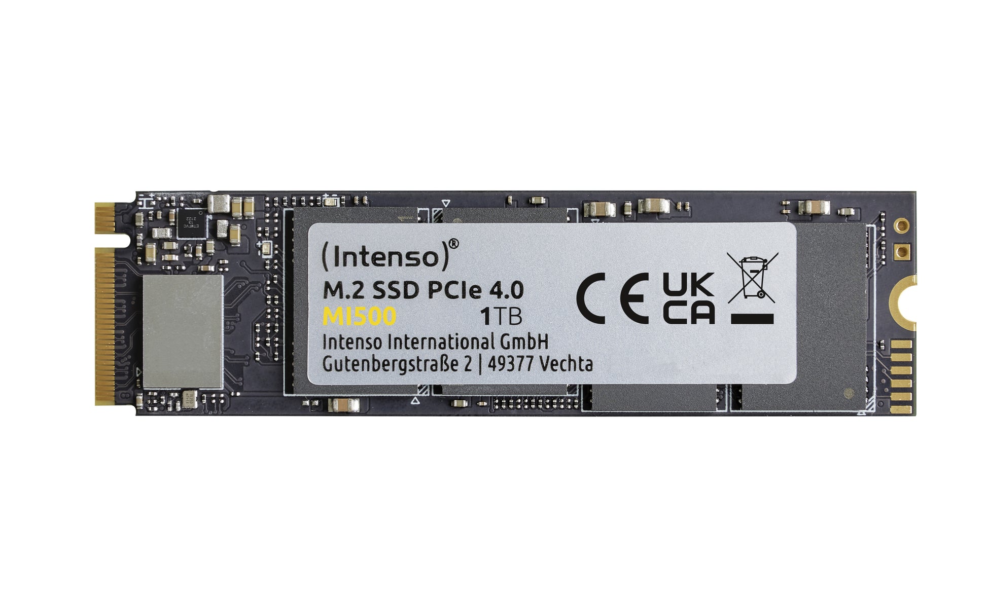 Intenso MI500 1 TB M.2 2280 NVMe PCIe 4.0 – 5300 MB/s Lesen, 4500 MB/s Schreiben