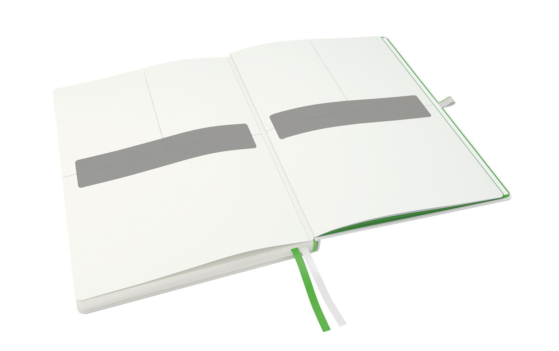 Leitz Notizbuch – A4 – kariert – 80 Seiten – 100 g/m² – Hardcover, weiss