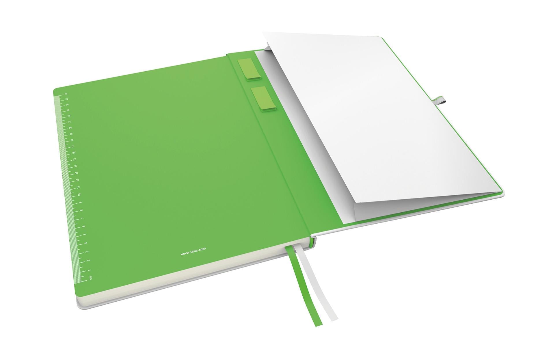Leitz Notizbuch – A4 – kariert – 80 Seiten – 100 g/m² – Hardcover, weiss