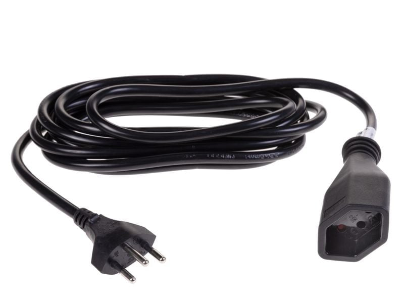 Furber. Verlängerungskabel – T12–T13, 2 m, 3×1 mm², Schwarz