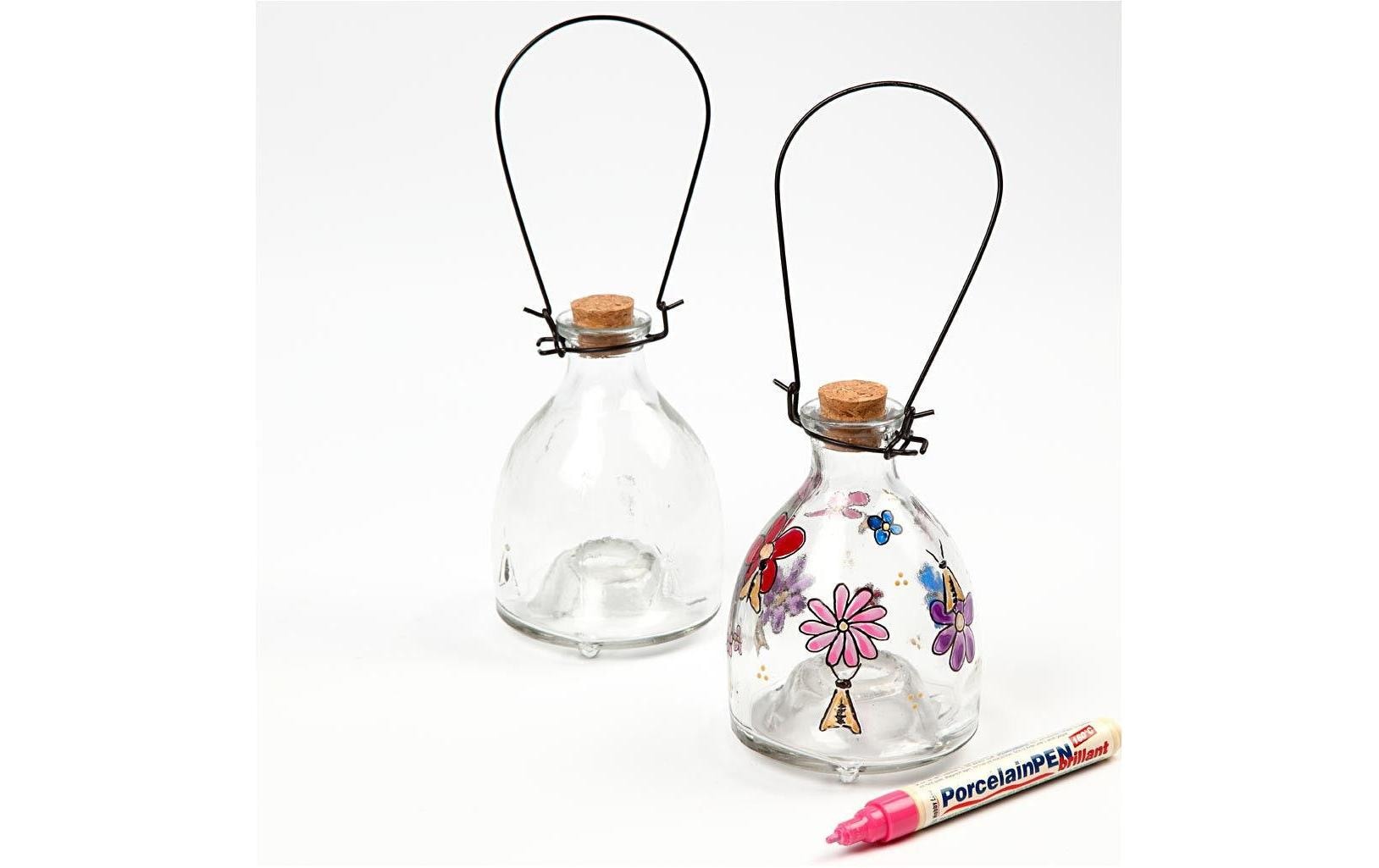 Creativ Company Insektenfalle – 8,5 × 13 cm – transparent – Glas – für Wespen