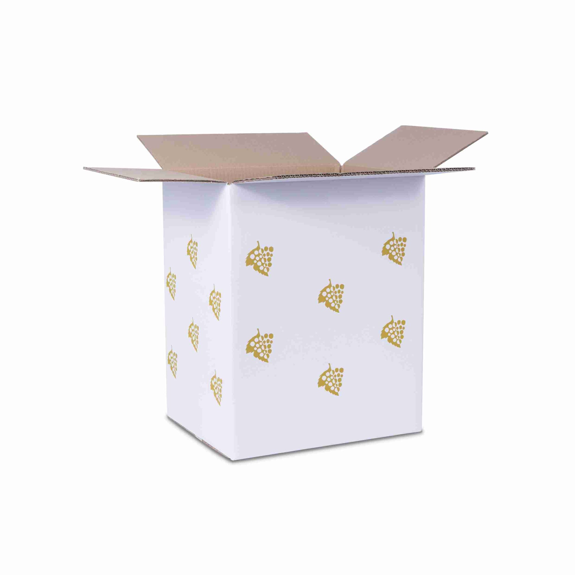 Model Weinversandkarton – für 12 × 0,75 l, max. 340 mm & Ø90 mm – 405 × 325 × 490 mm, weiss, Wellkarton – 1 Palette (100 Stk.)