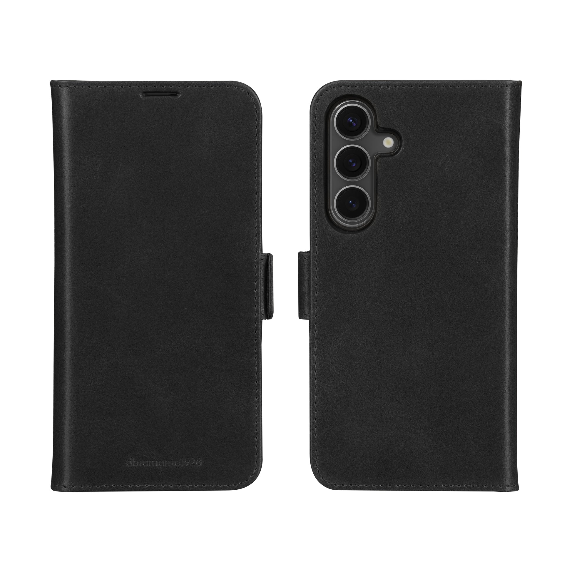 dbramante1928 Lynge Wallethülle – für Samsung Galaxy A56 5G, 3 Kartenfächer, Leder, Schwarz