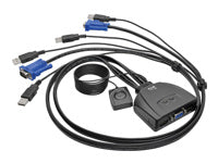 Tripp Lite B032-VU2 – 2-Port VGA KVM-Switch, USB 2.0, Audio – 2048 × 1536