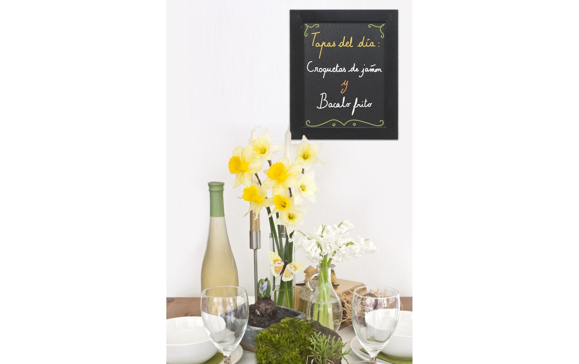 Securit Kreidetafel WOODY – 300 × 400 mm – Holzrahmen, schwarz – beidseitig, für Kreidemarker