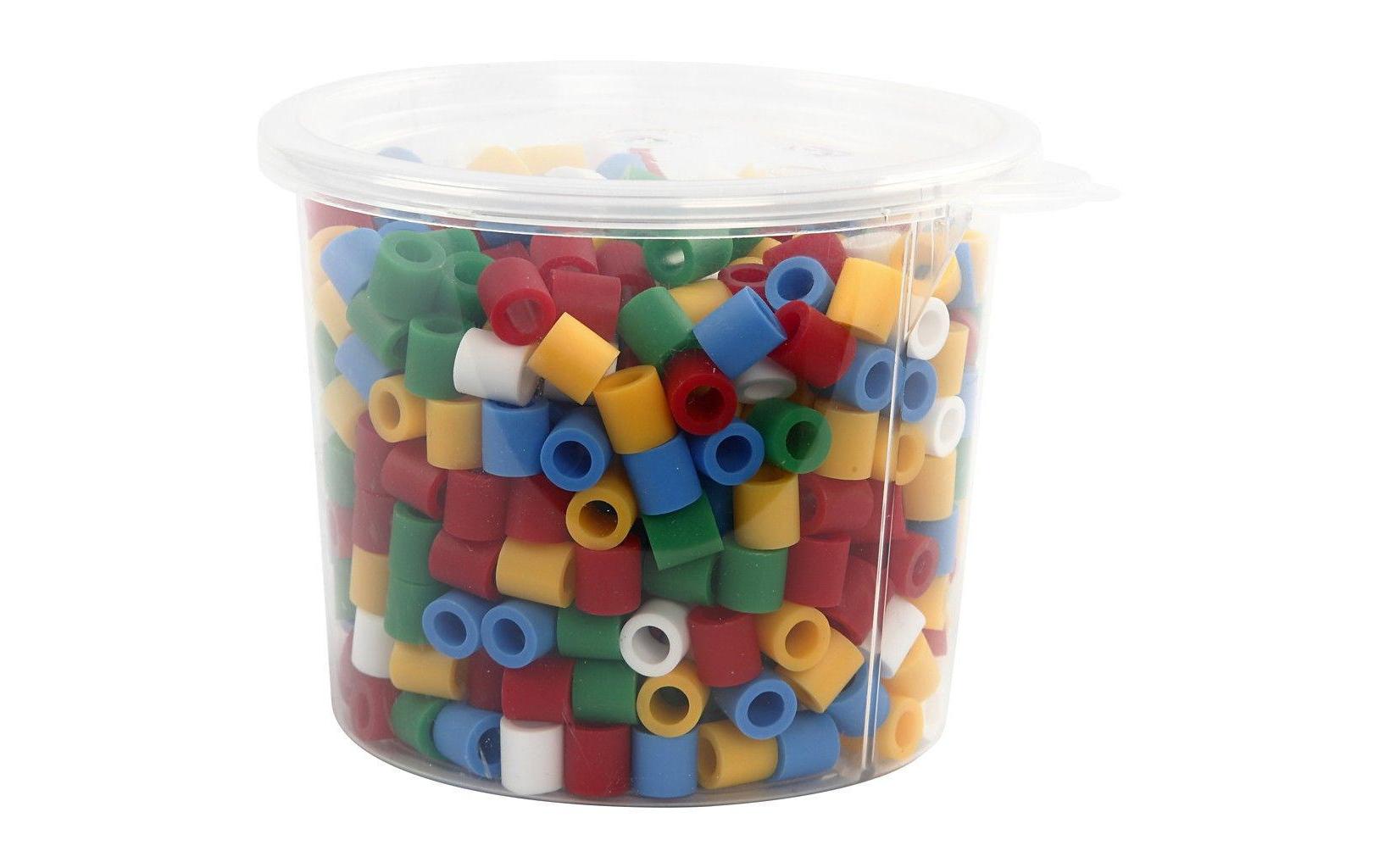 Creativ Company Bügelperlen Jumbo, Mehrfarbig, 10 × 10 mm, Loch Ø 5,5 mm