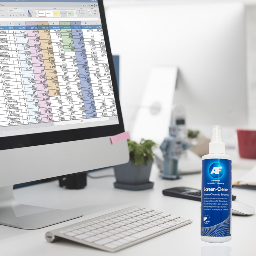 AF Screen-Clene Bildschirmreiniger – für Bildschirme, Smartphones & Tablets – Pumpspray – 250 ml