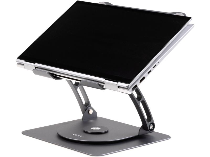 ONIT Laptop-Ständer – bis 17,3", mit Lüfter, Beleuchtung – Anthrazit