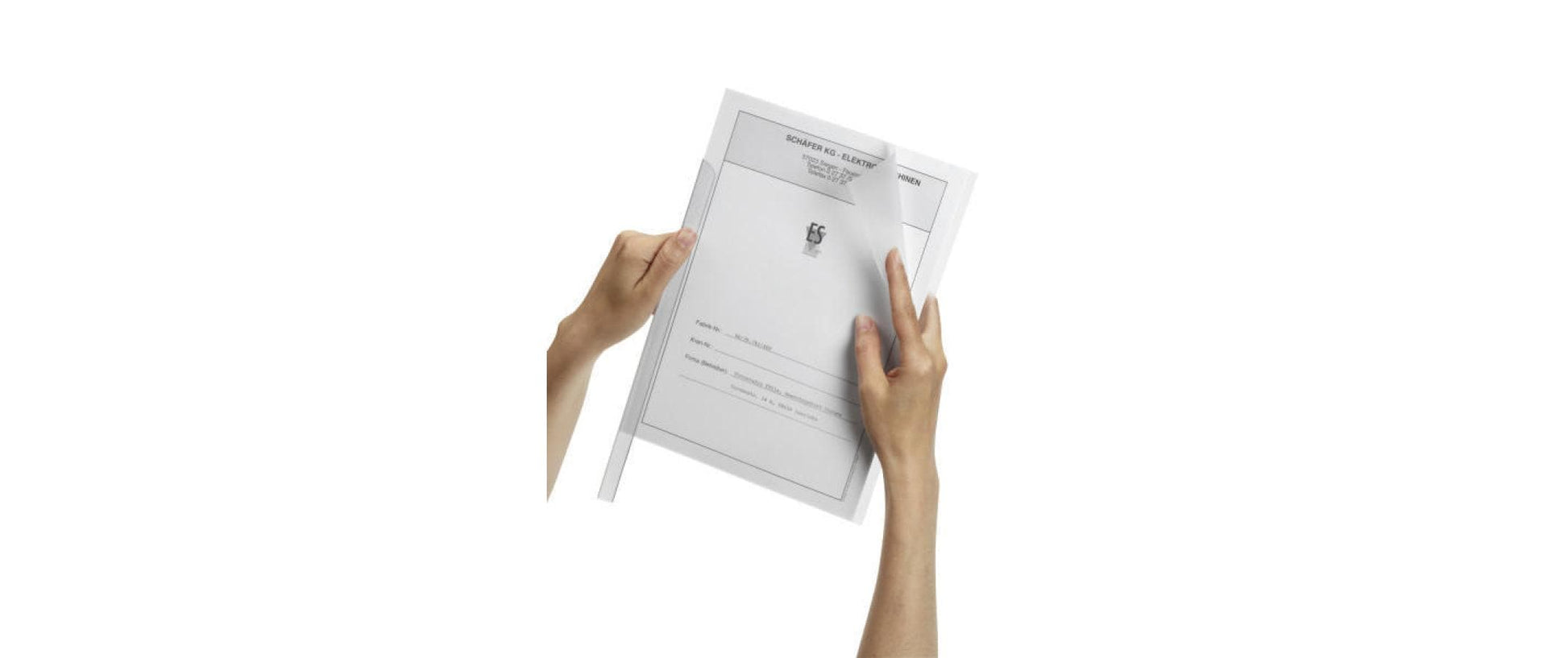 Durable Sichtmappe A4 – transparent, Kunststoff, matt, 180 µm, 50er-Pack