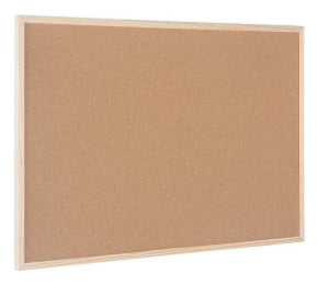Bi-Office Pinnwand – Kork, Holzrahmen – 90 × 60 cm