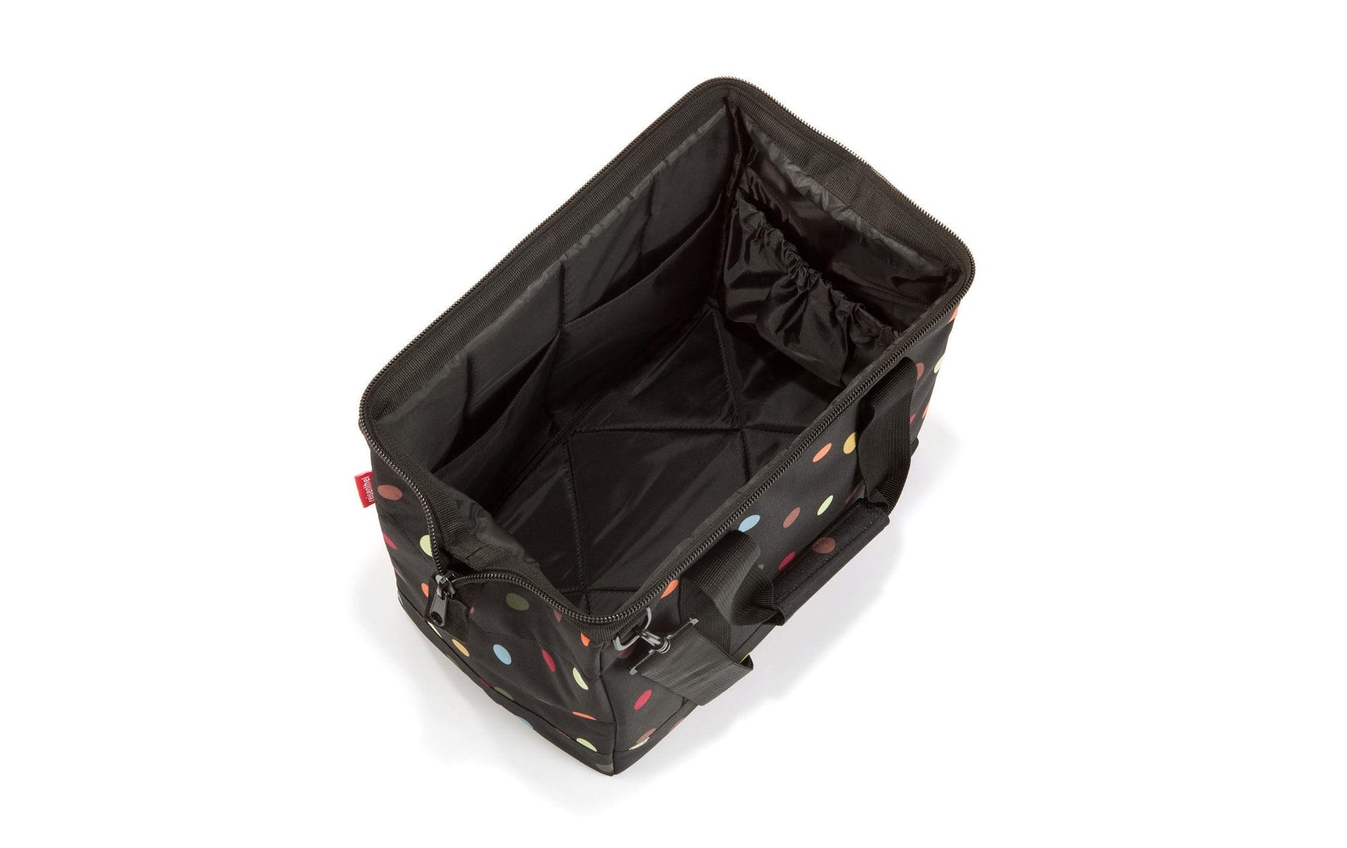 Reisenthel Umhängetasche Allrounder M – 18 l, Polyester, Punkte, 40 × 33,5 × 24 cm
