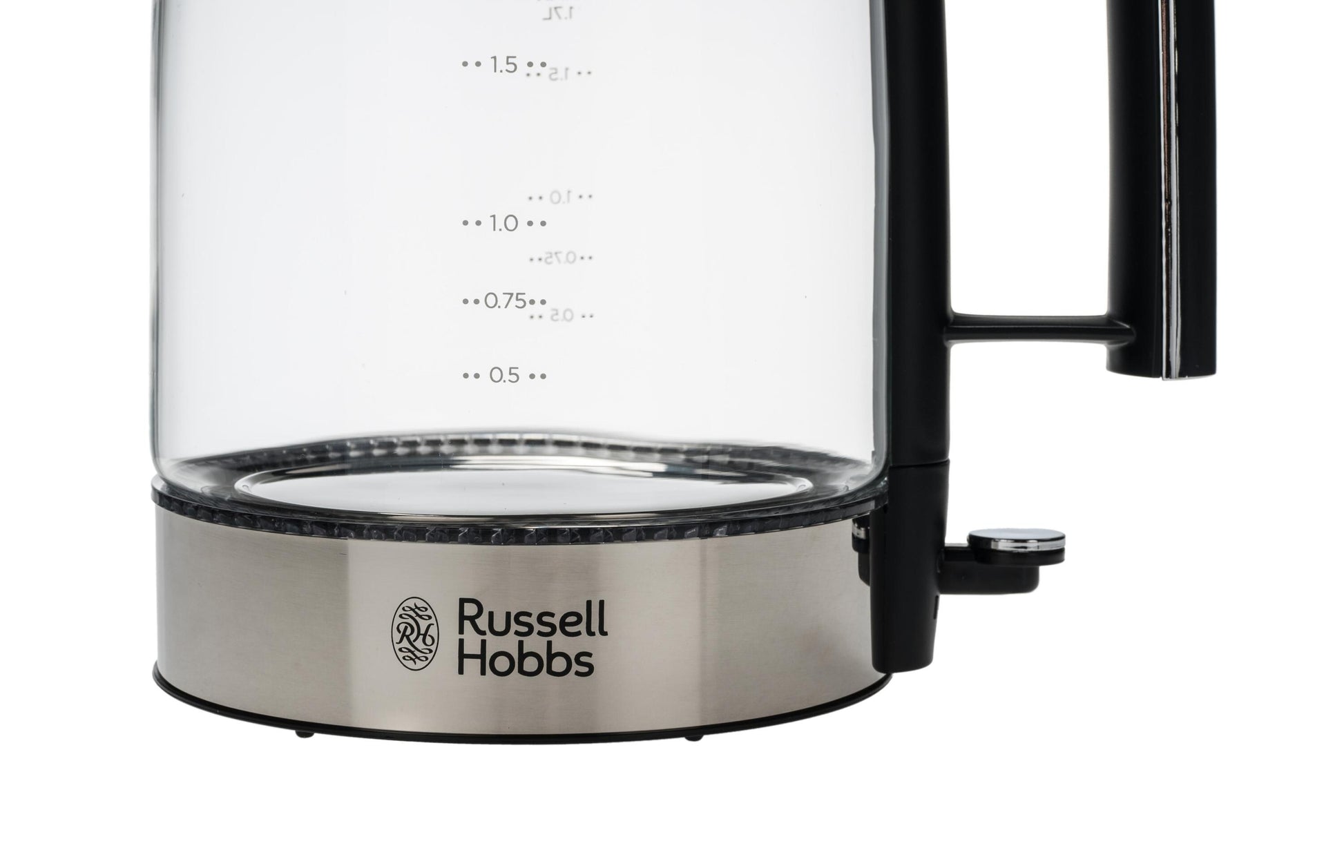 Russell Hobbs Wasserkocher – 1,7 l, Edelstahl, Schwarz