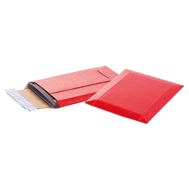 Brieger BRIMAIL Karton-Versandtasche – 176 × 246 mm, bis 20 mm, mit Aufreisshilfe, Karton, rot – 1 Stk.