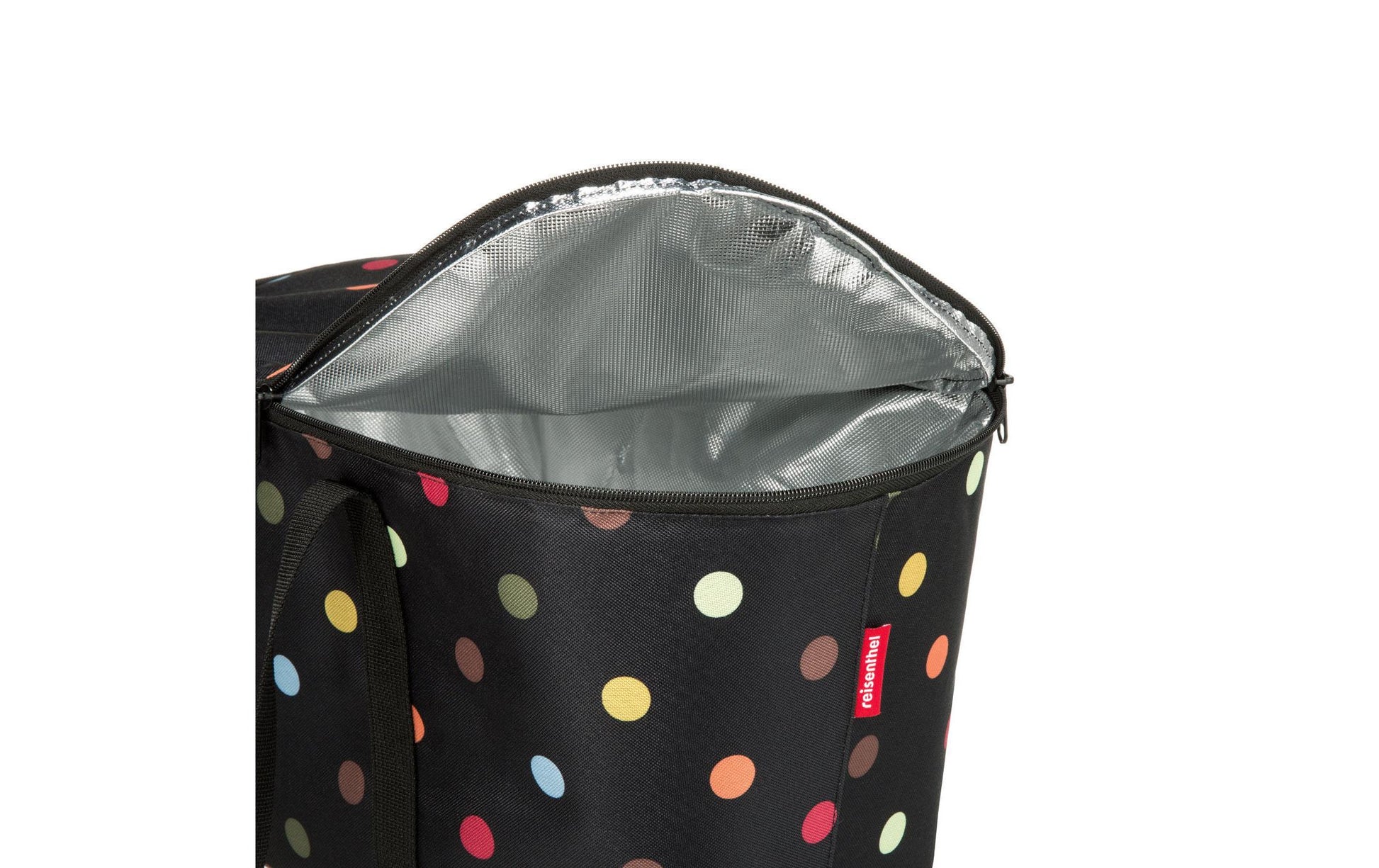 Reisenthel Stofftasche, Polyester, Motiv Punkte, 445×245×250 mm, mit Griff