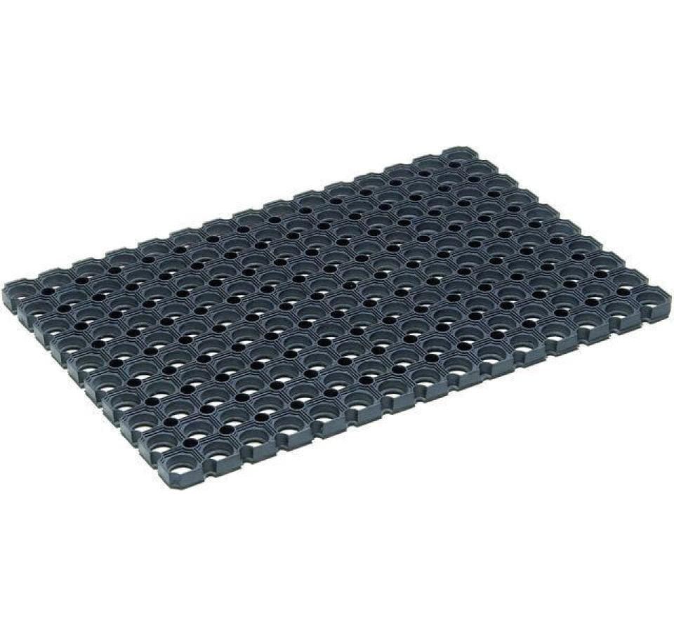 Puag Astra Fussmatte Quadro – 60 × 80 cm, 2,1 cm, schwarz, Aussenbereich