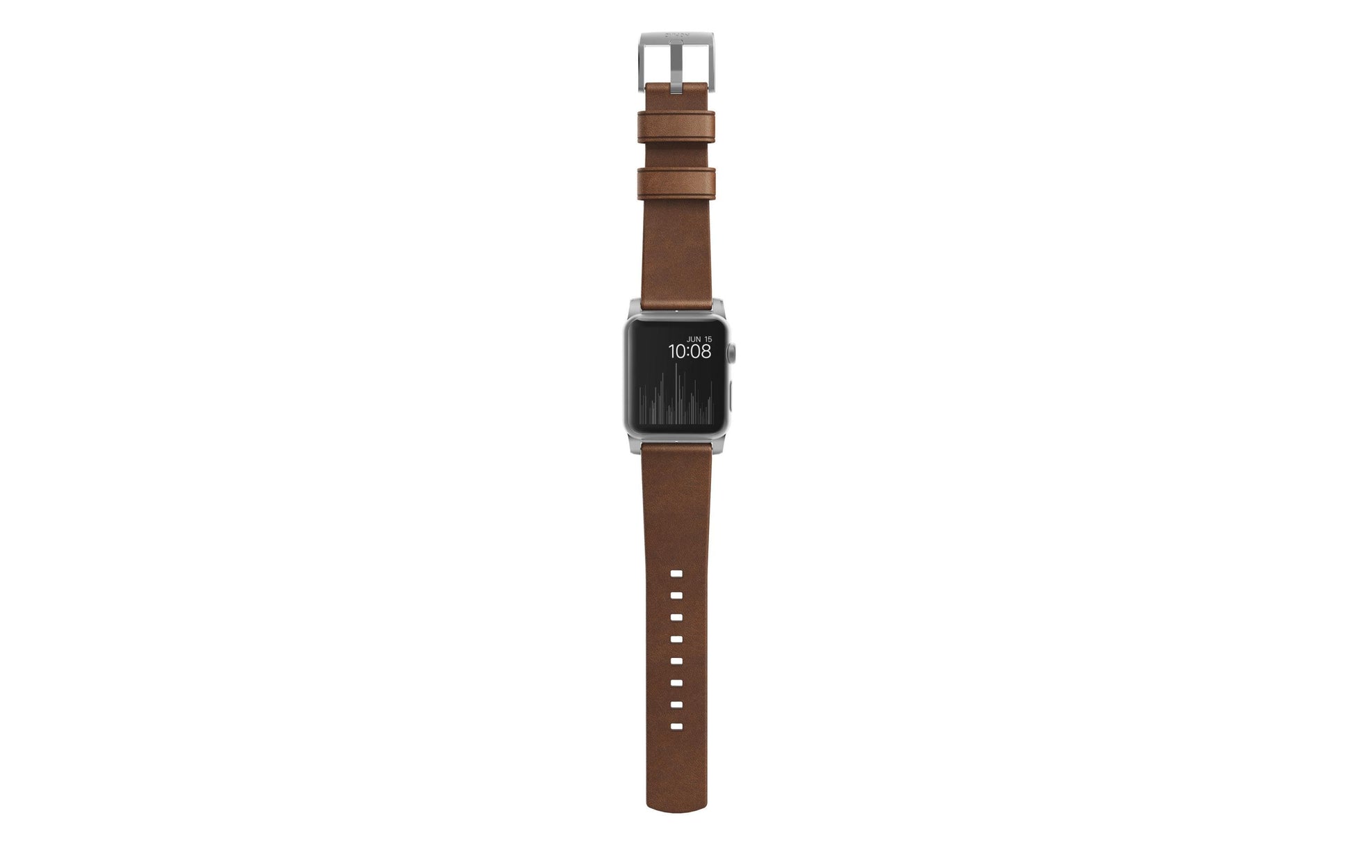 Nomad Modernes Armband – Leder, Braun, 42 mm, für Apple Watch