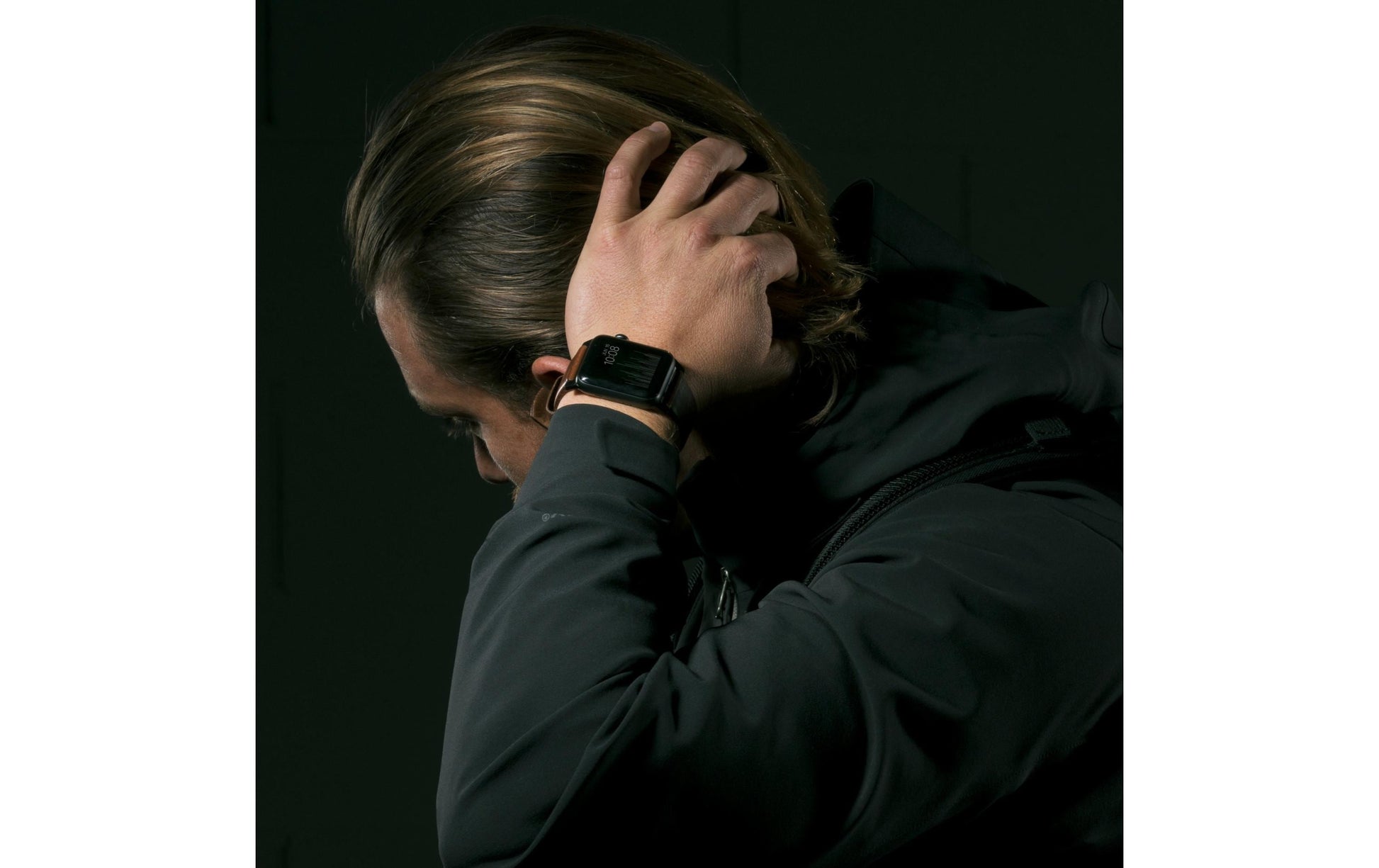 Nomad Modernes Armband – Leder, Braun, 42 mm, für Apple Watch