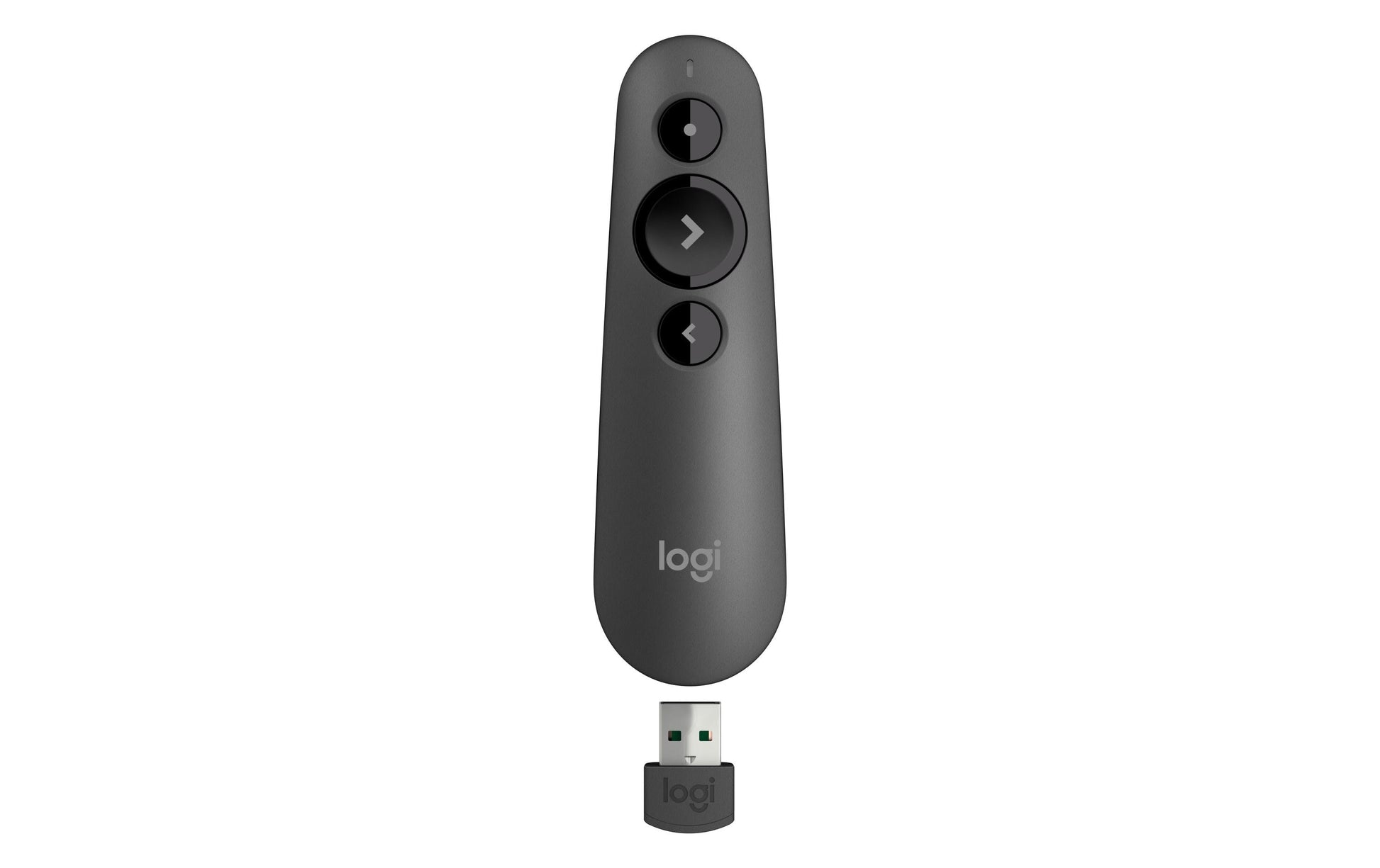 Logitech R500s – Presenter – Laser Klasse 1, Bluetooth, 2,4 GHz, Reichweite ca. 20 m, für Windows/Mac/iOS u. a.