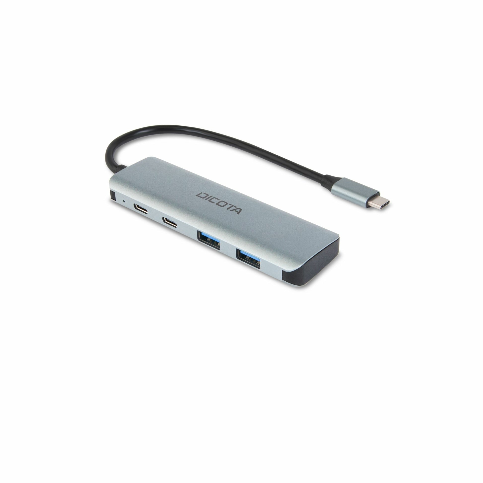 DICOTA D32061 USB-Hub – USB-C, 2× USB-A, 2× USB-C (10 Gbit/s), für Windows/Mac