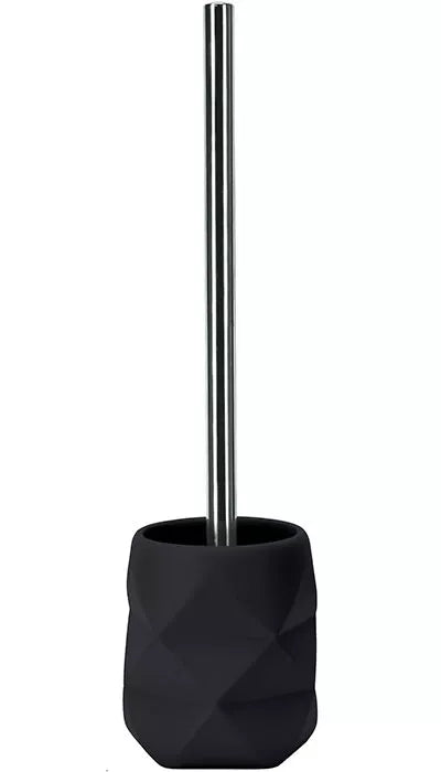 Kleine Wolke WC-Bürstenset – Polyresin, schwarz, schimmelbeständig, H 39 cm, Ø 10,6 cm