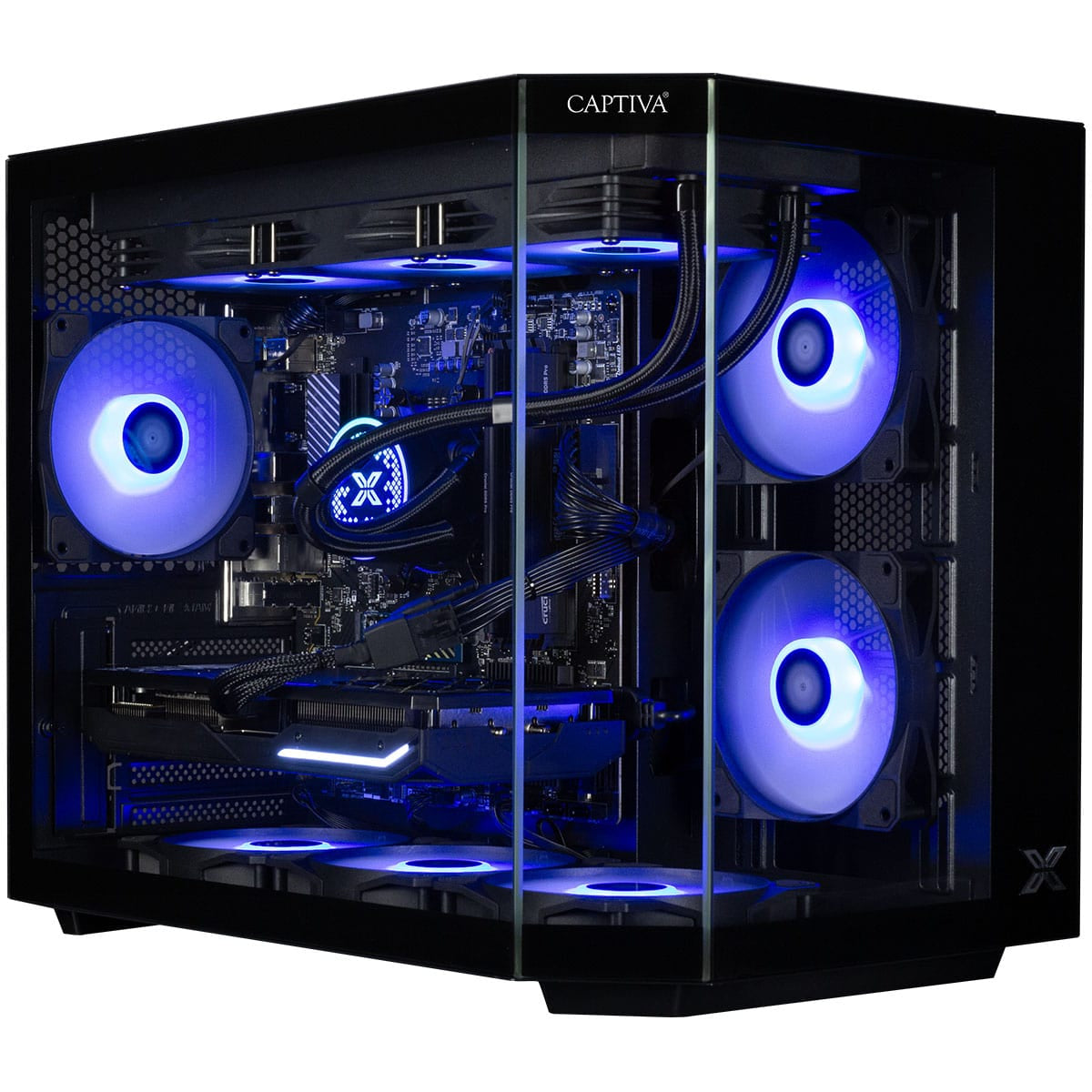 Captiva Tower – AMD Ryzen 7 7800X3D, 32 GB RAM, 2 TB SSD, NVIDIA GeForce RTX 5070 Ti 16 GB, Windows 11 Home