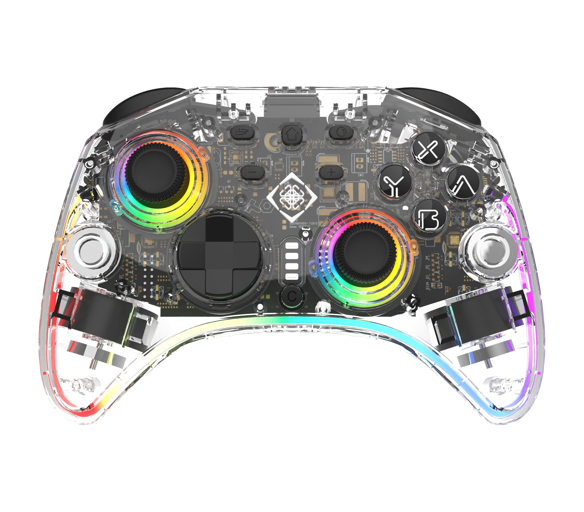 Deltaco Gaming GAM-198-T – Gamepad – USB + Bluetooth, RGB, Turbo, für Nintendo Switch, Android & PC