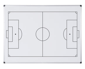 Bi-Office Whiteboard – 120 × 90 cm, lackierter Stahl, magnetisch, Fussballfeld, Alu-Rahmen, Wandmontage