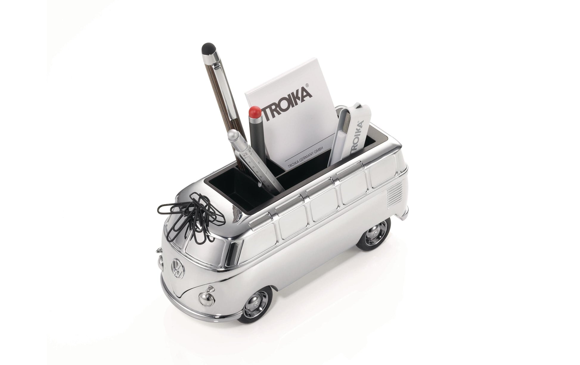 TROIKA Stiftschlaufe – Metall, silber, 63 × 72 mm