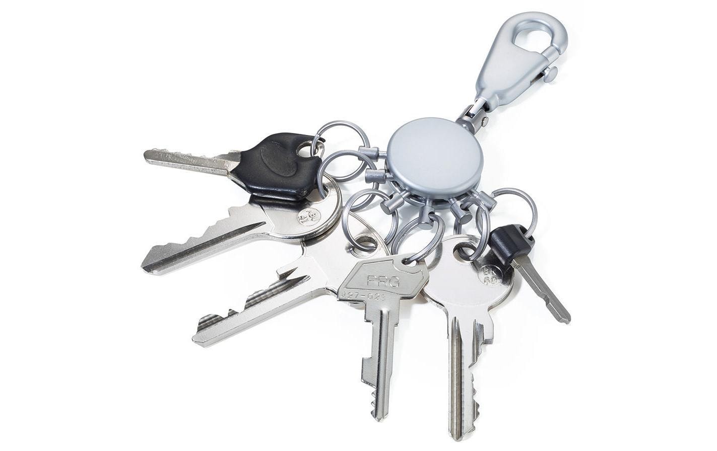 TROIKA Schlüsselanhänger Patent – Metall, Silber, Ø 13 mm