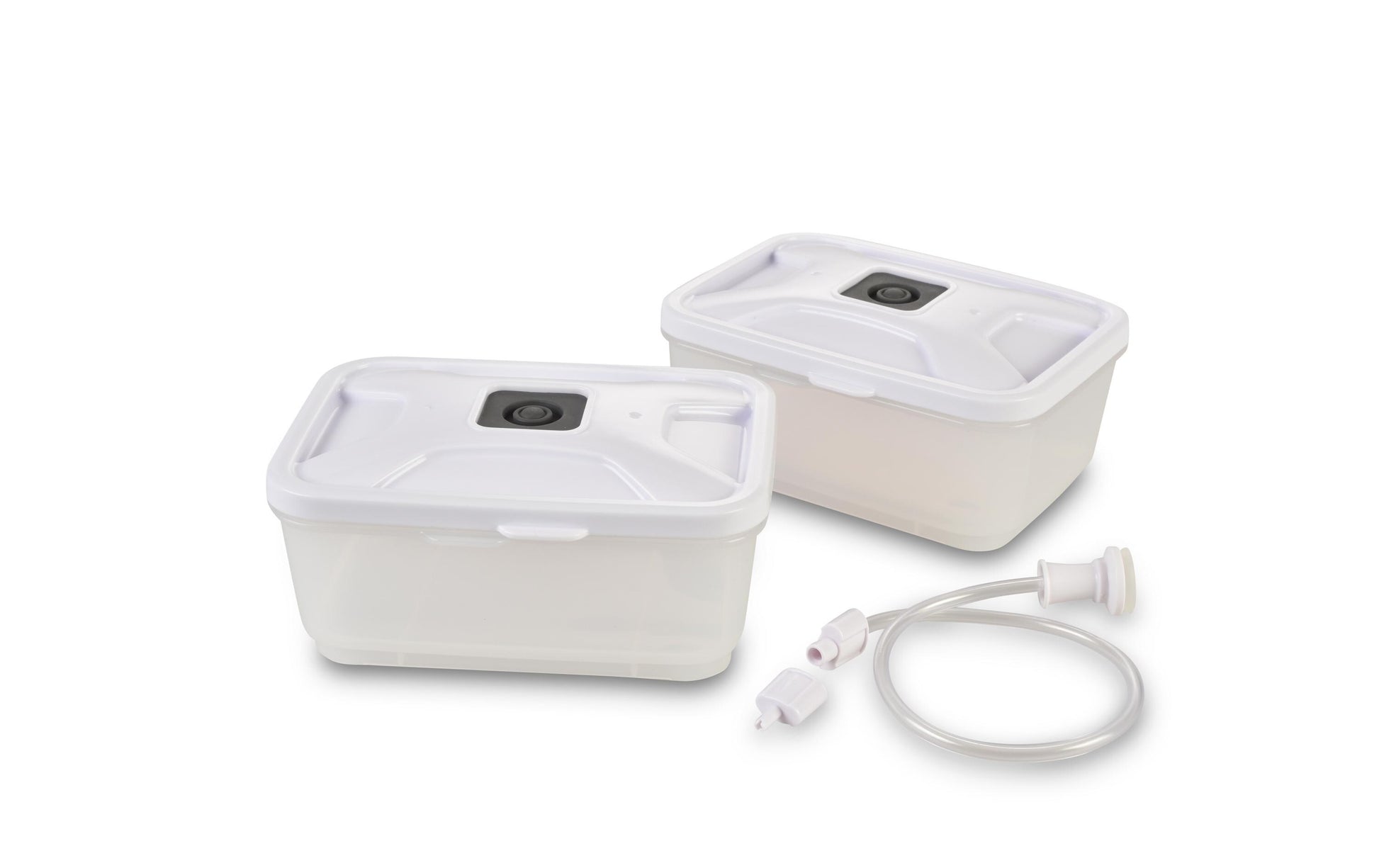 Solis Vakuumier-Box – 14 × 11,5 × 6,5 cm, 600 ml, 2 Stk., Polypropylen (PP), Transparent