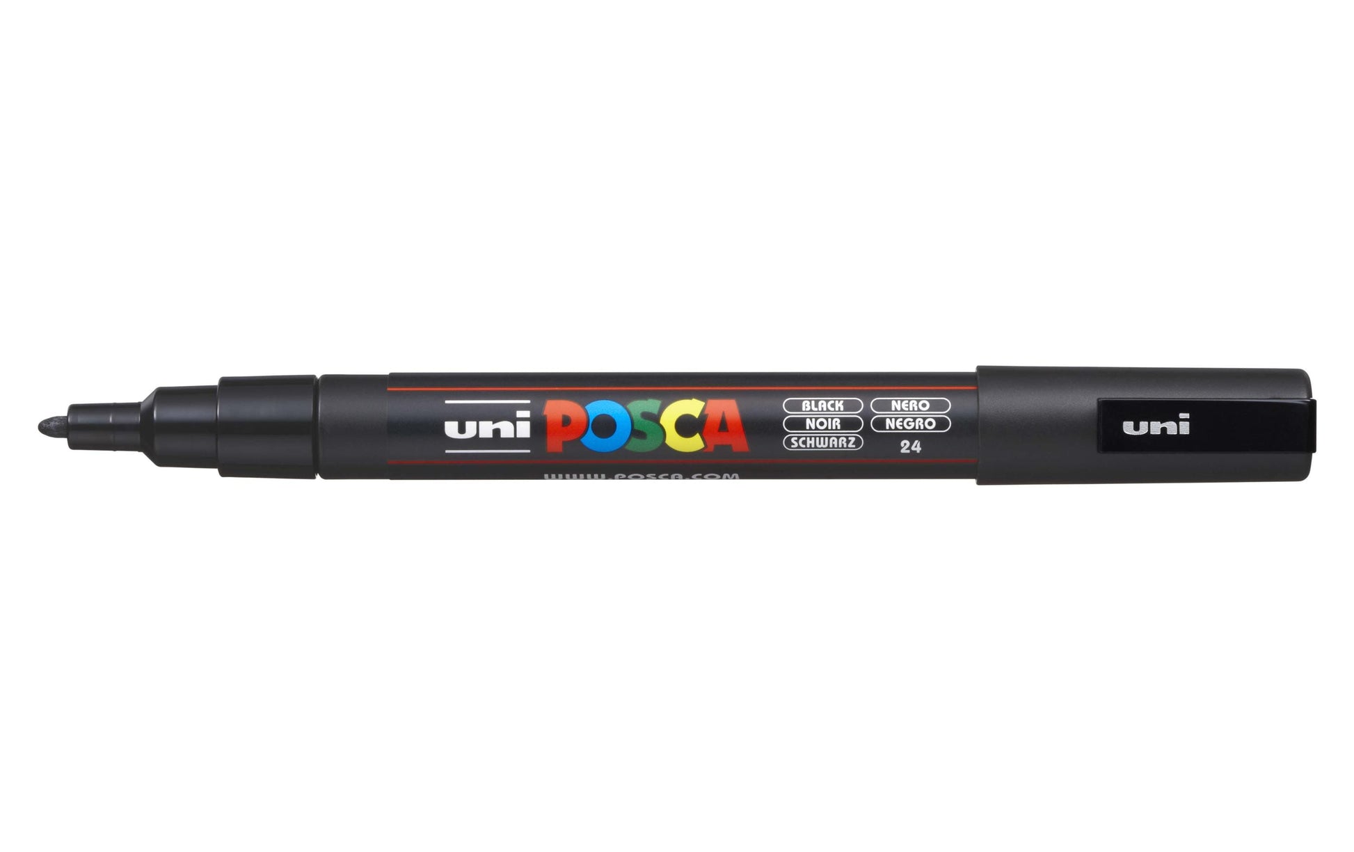 Uni-Ball Uni POSCA PC-3M Permanentmarker – Rundspitze 0,9–1,3 mm – Schwarz