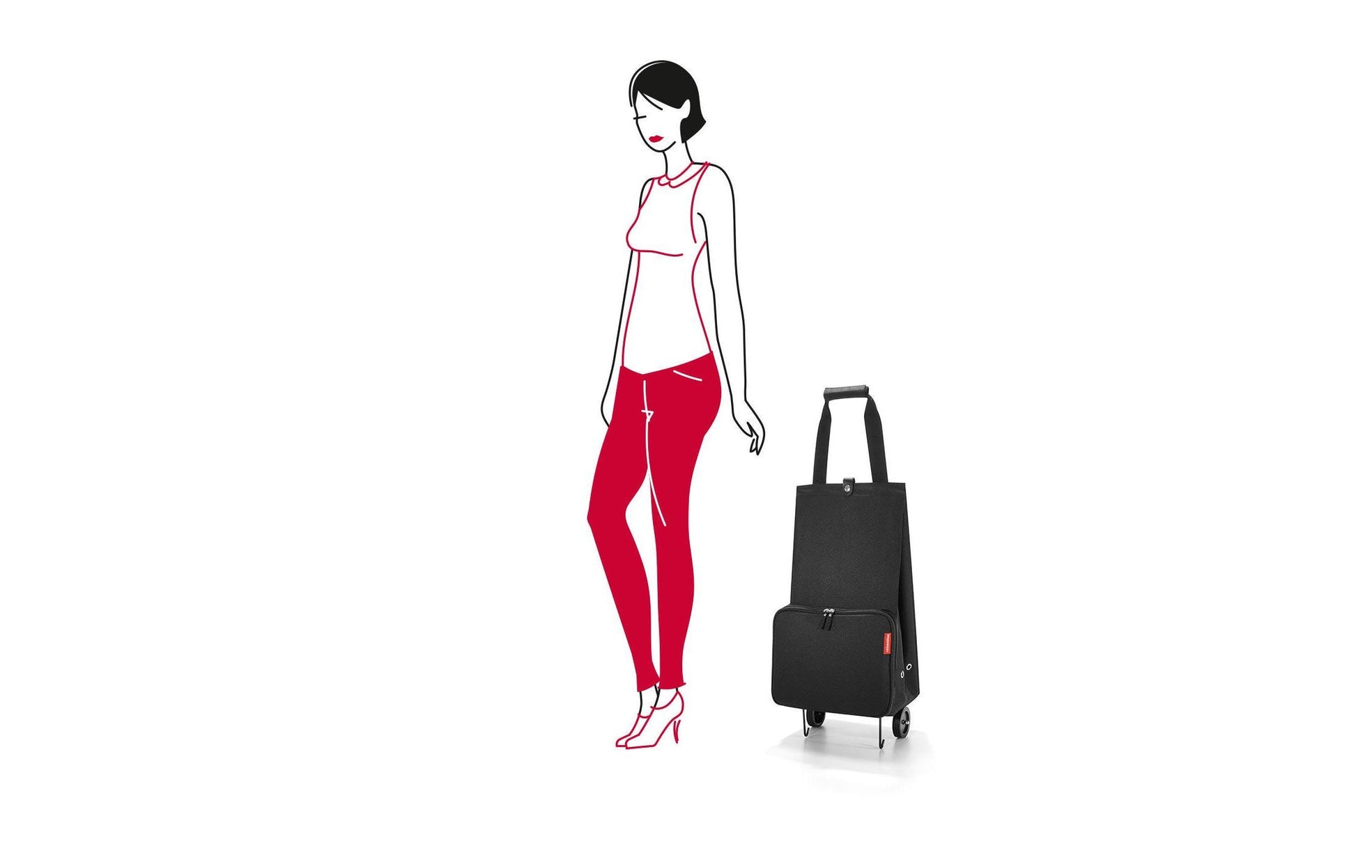 Reisenthel Stofftasche, Polyester, Schwarz, 290×660×270 mm