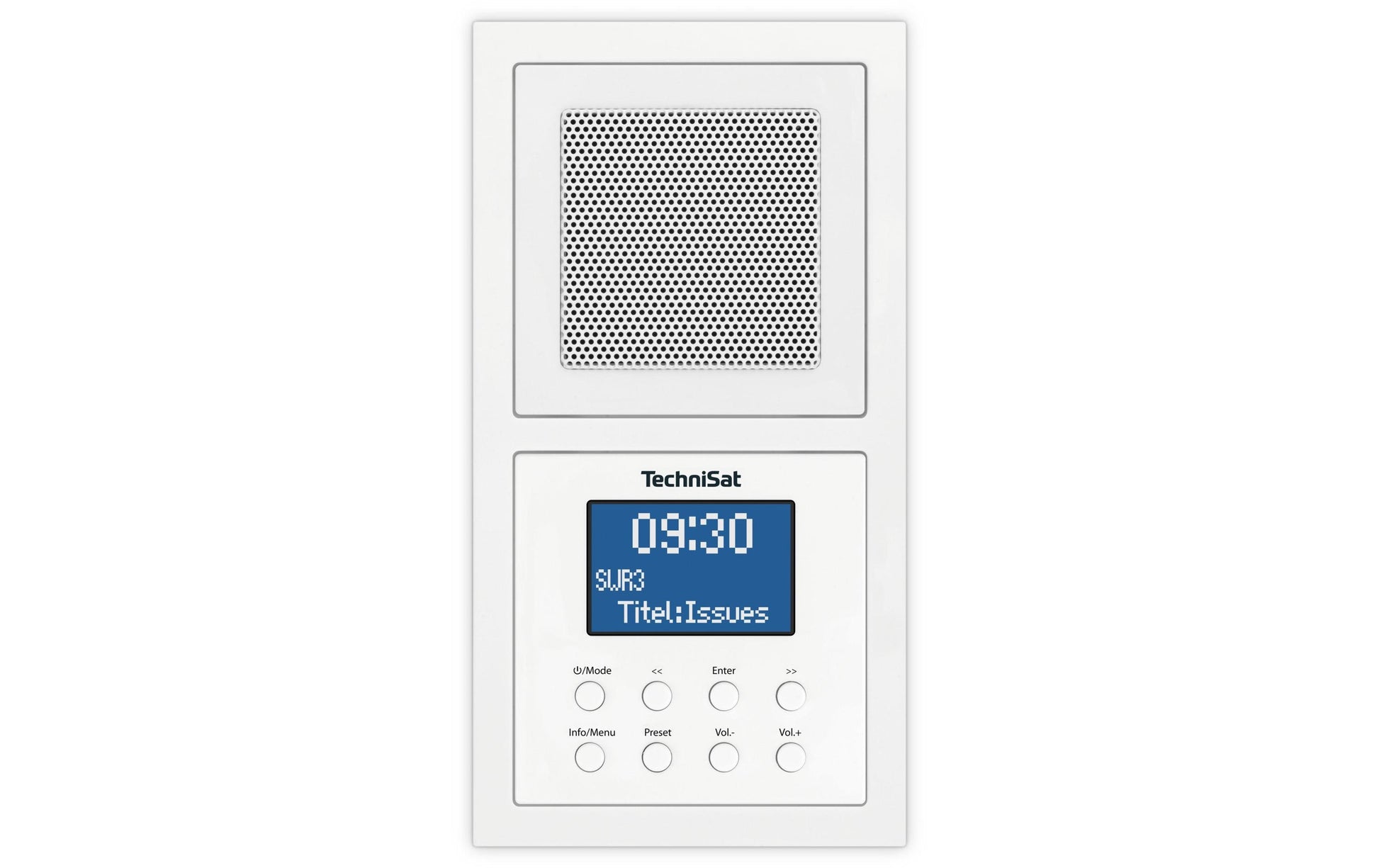 TechniSat DigitRadio Up 1 – DAB+, UKW, Bluetooth – Weiss
